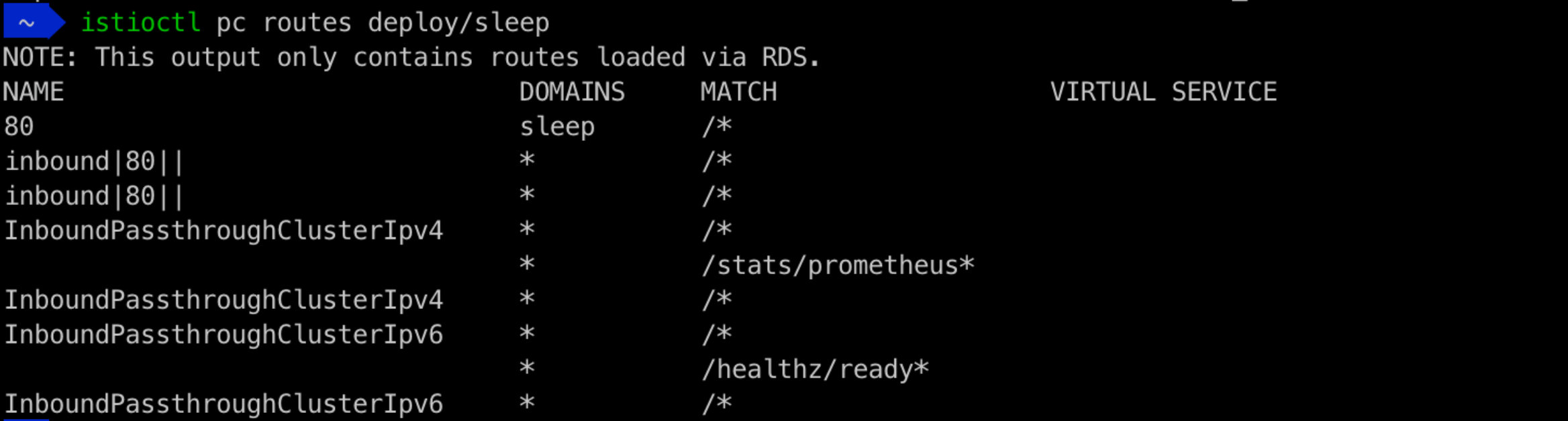 Routes for Sleep Deployment With Discovery Selectors